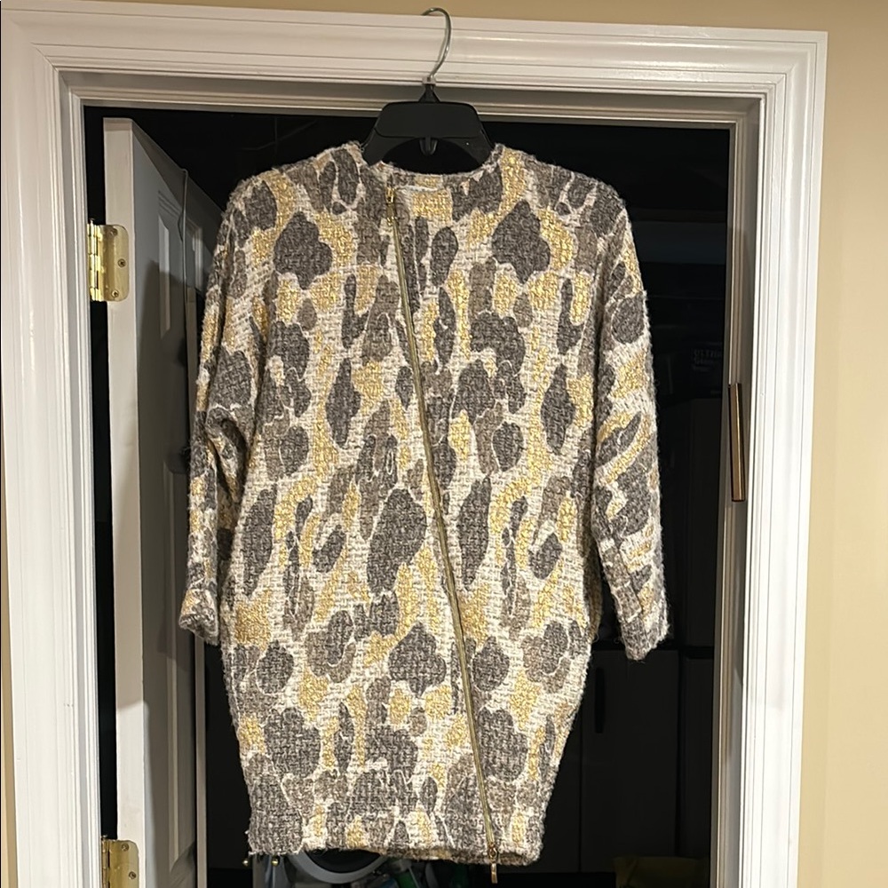 Leopard Print Sweater Dress